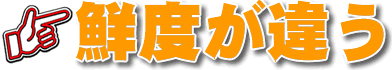 鮮度が違う